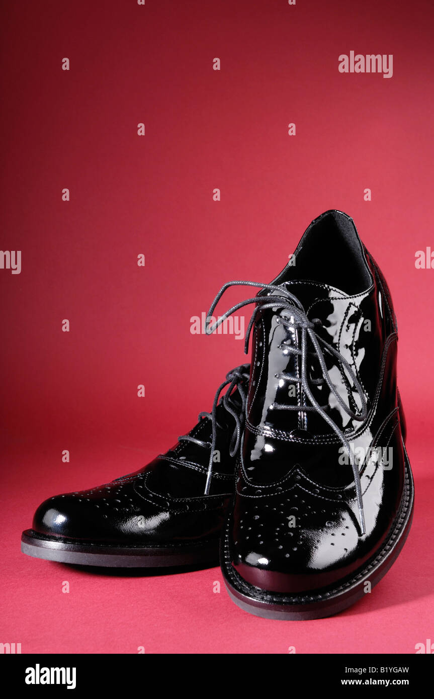 Red shining deals shoes