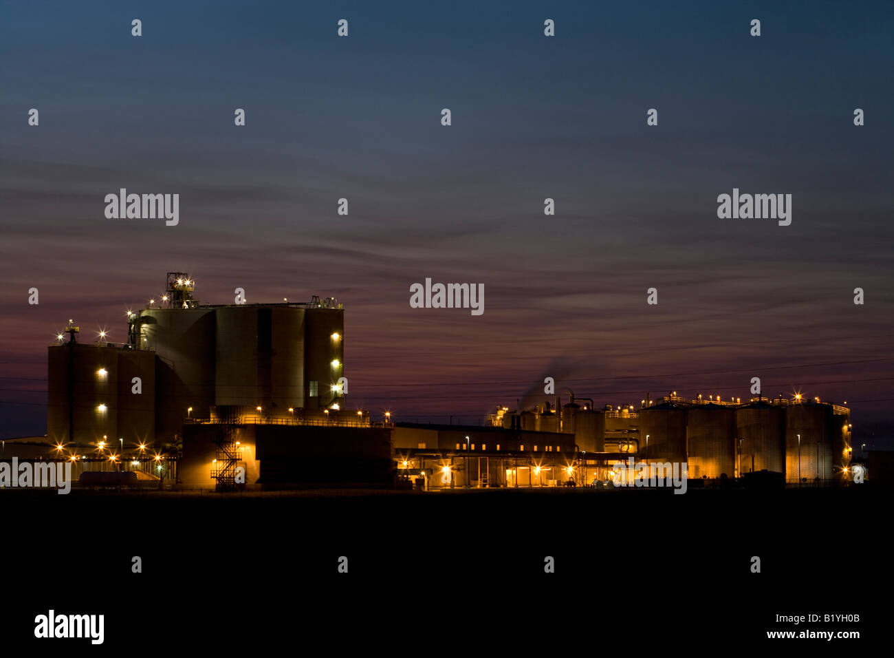 VeraSun ethonal production plant near Charles City (Floyd County), Iowa Stock Photo