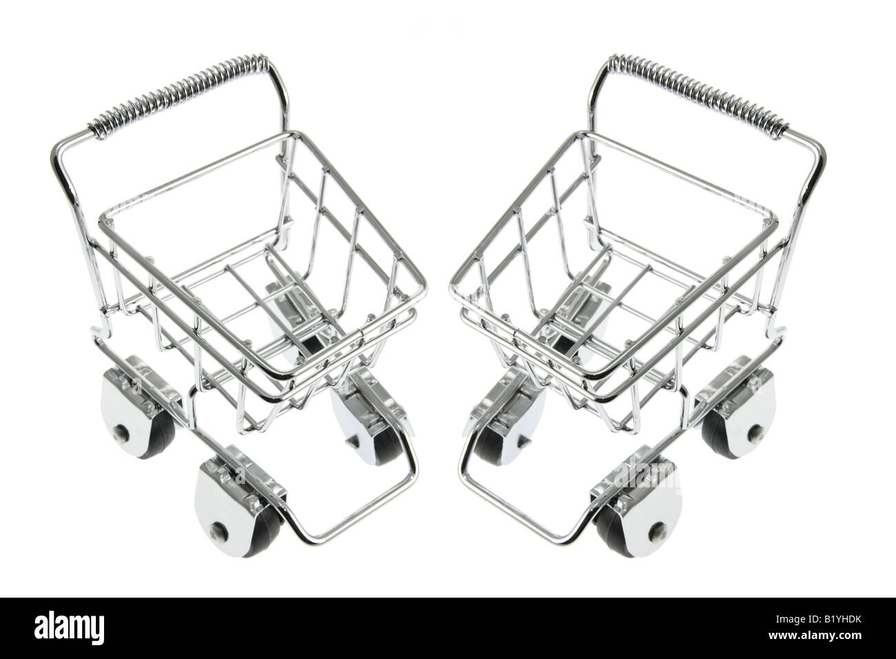 Miniature Shopping Trolleys Stock Photo Alamy