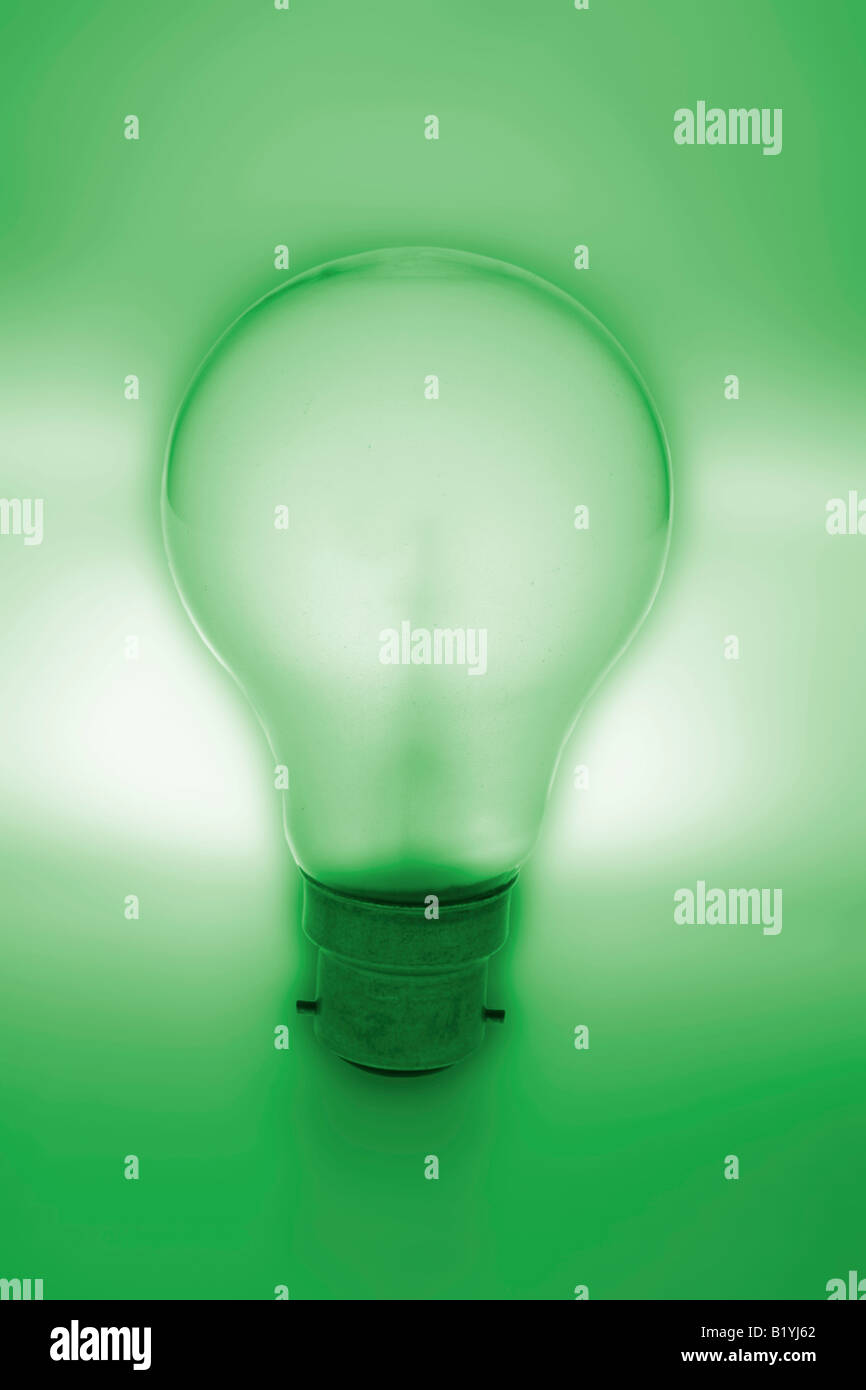 Glowing Light Bulb Stock Photo Alamy