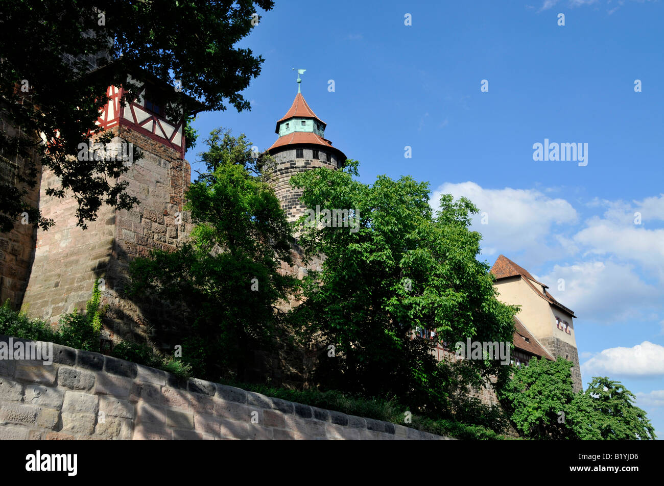 Kaiserburg (Nuremberg Imperial castle) in Nuremberg,Germany Stock Photo