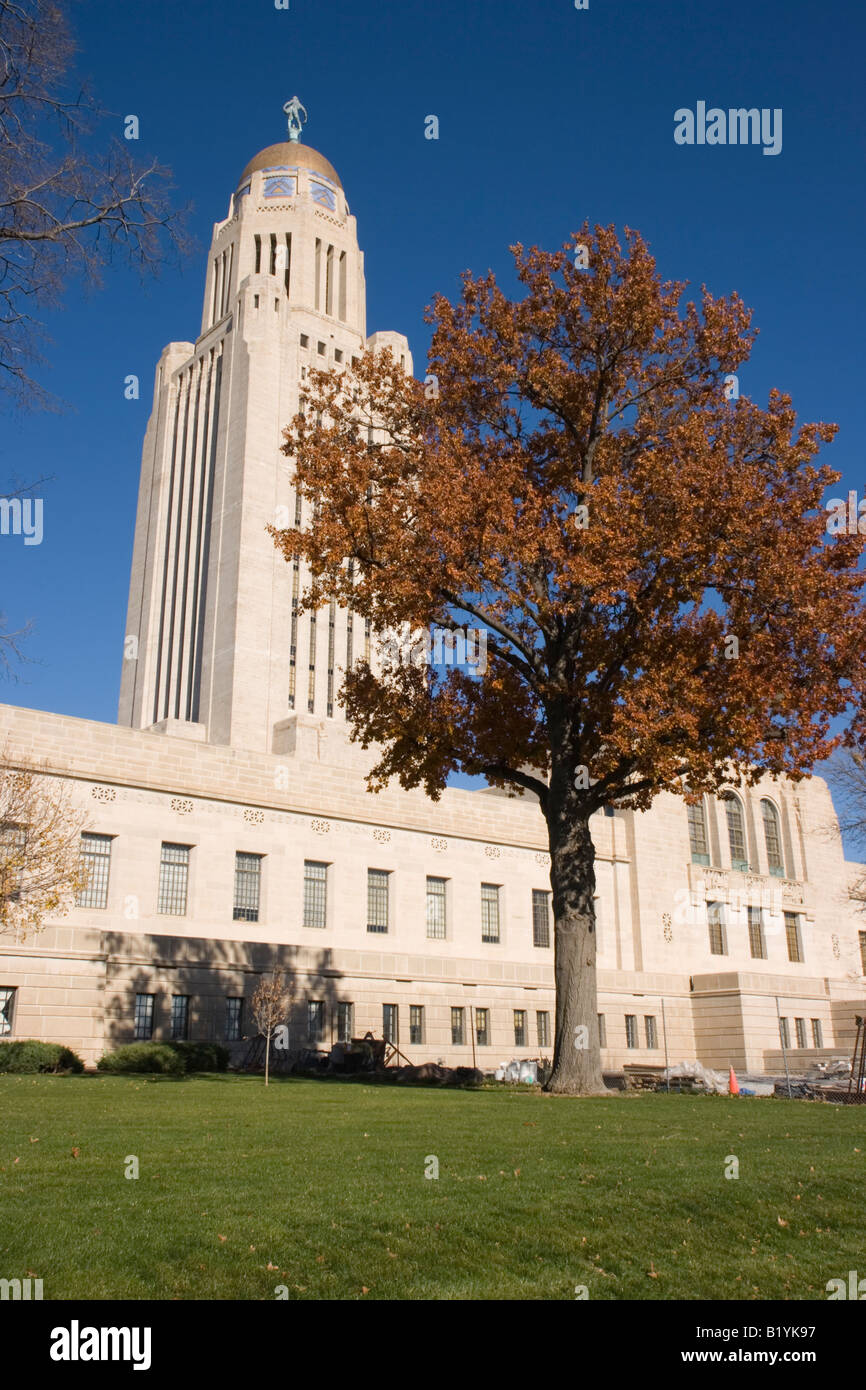 Lincoln, Nebraska - State Capitol Building Stock Photo - Alamy