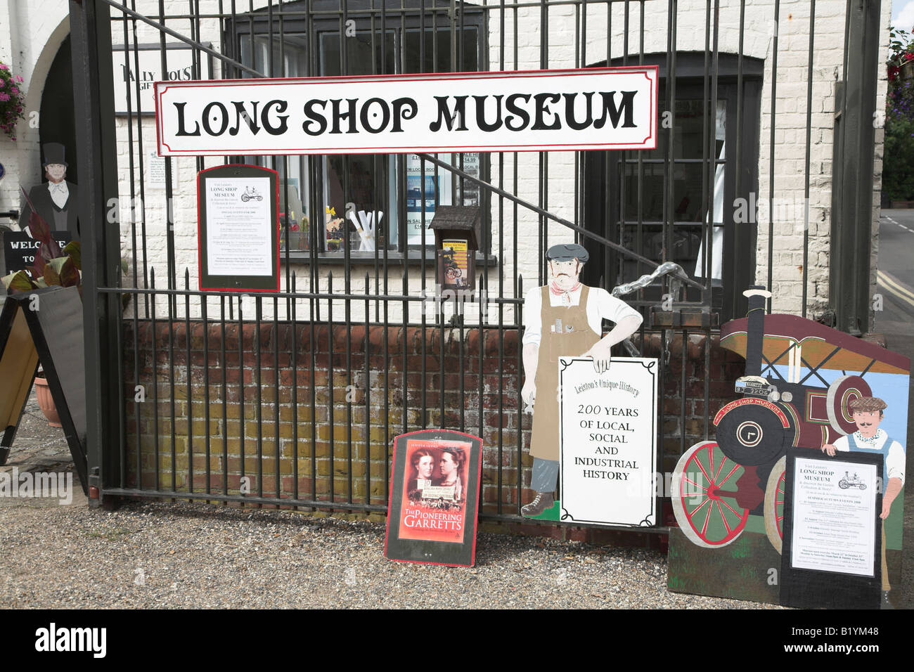 Long Shop museum  at Garretts former engineering factory, Leiston, Suffolk, England Stock Photo