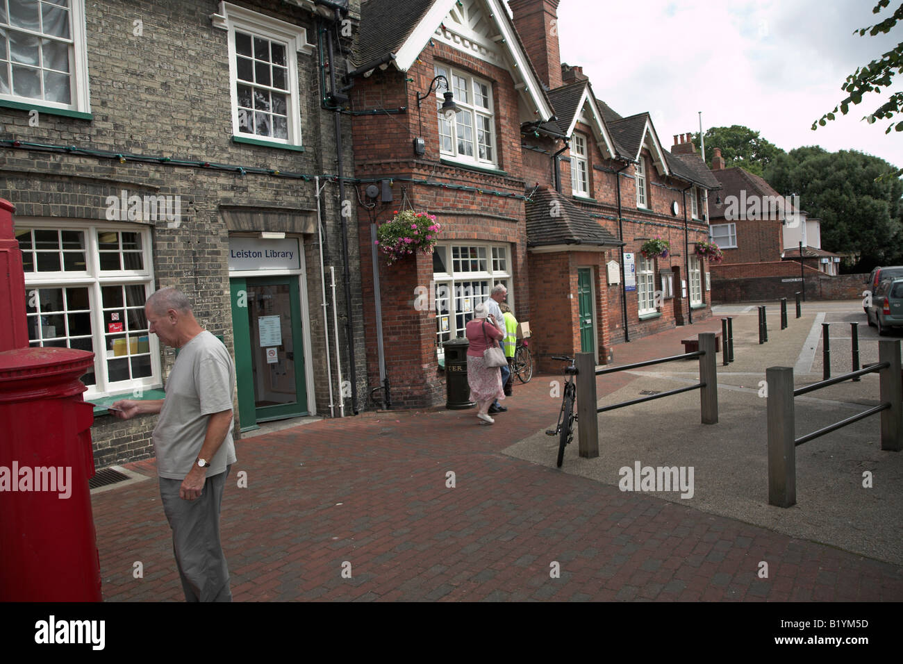 Library and town hall, Leiston, Suffolk, England Stock Photo Alamy