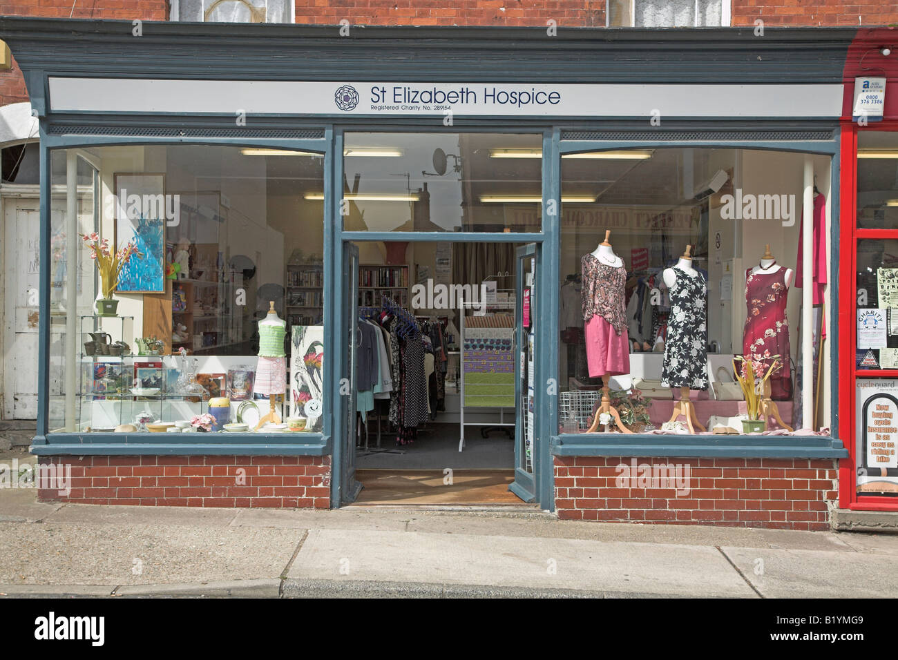 Charity shop window display hi-res stock photography and images - Alamy