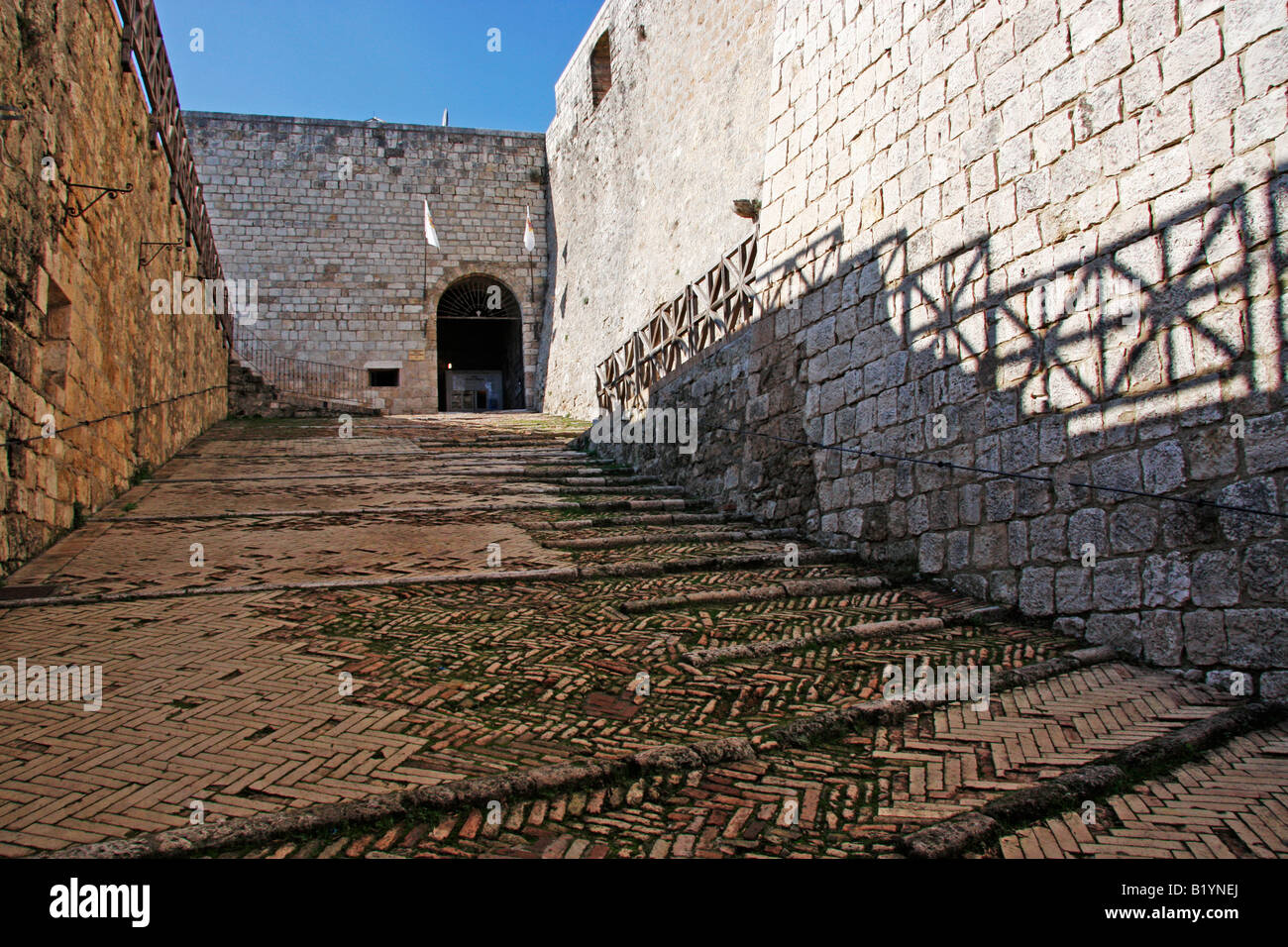 An Impressive ramp enters the Spanish Bourbon fortress built between ...