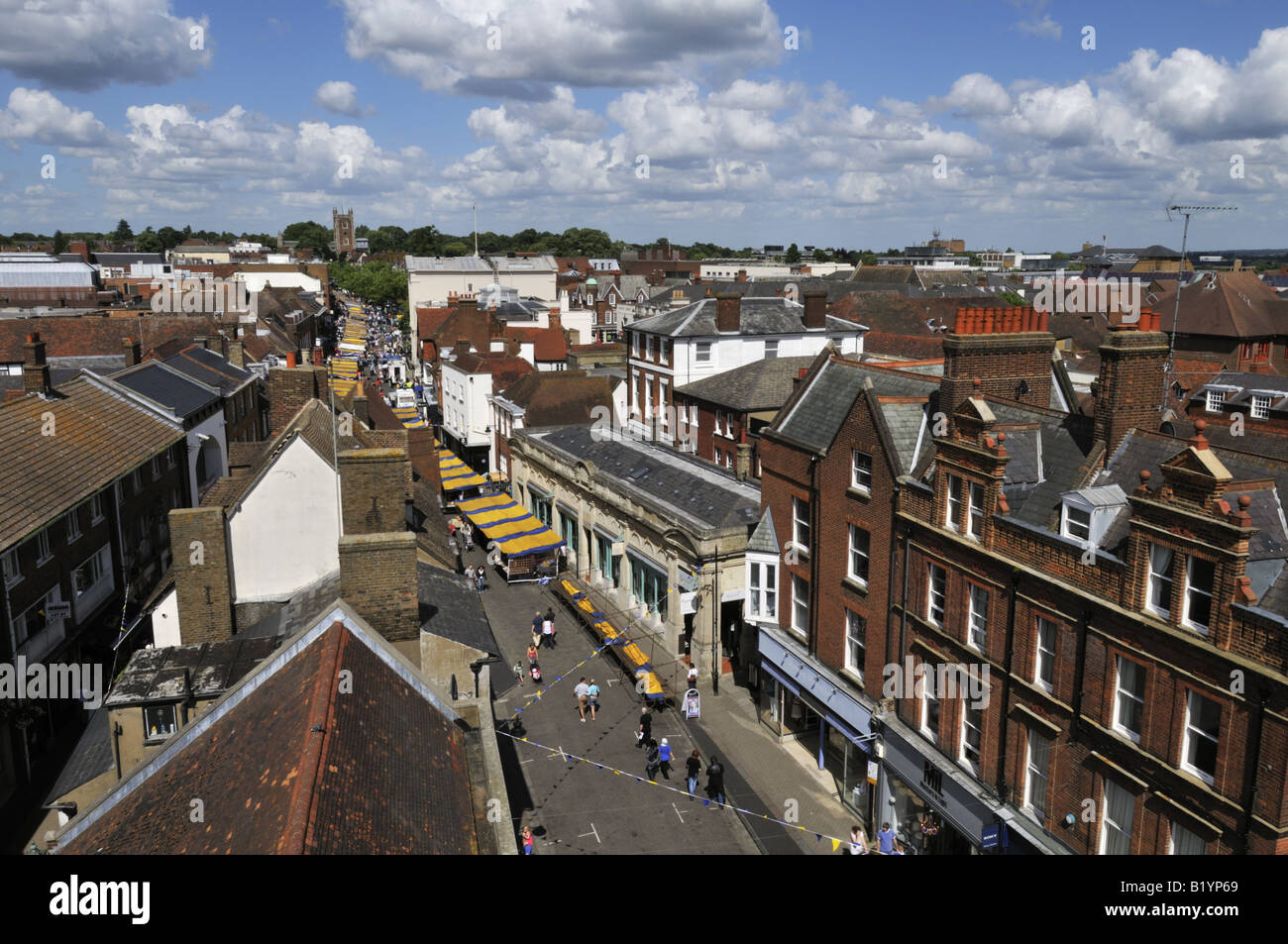 Saturday market at St Albans Hertfordshire UK Stock Photo Alamy