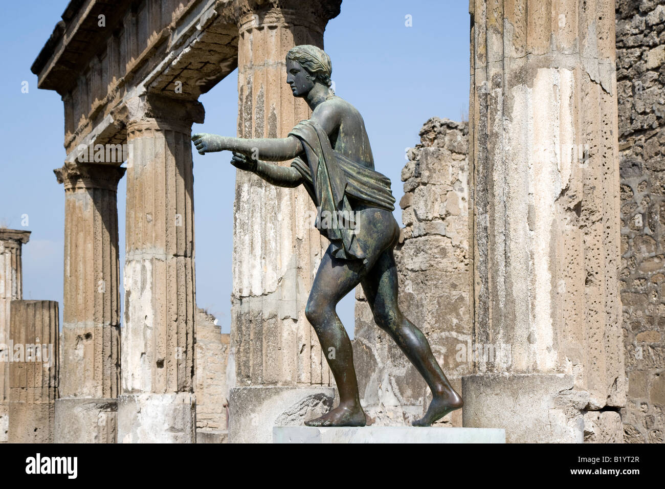 Temple of Apollo Pompeii Campania Italy Stock Photo
