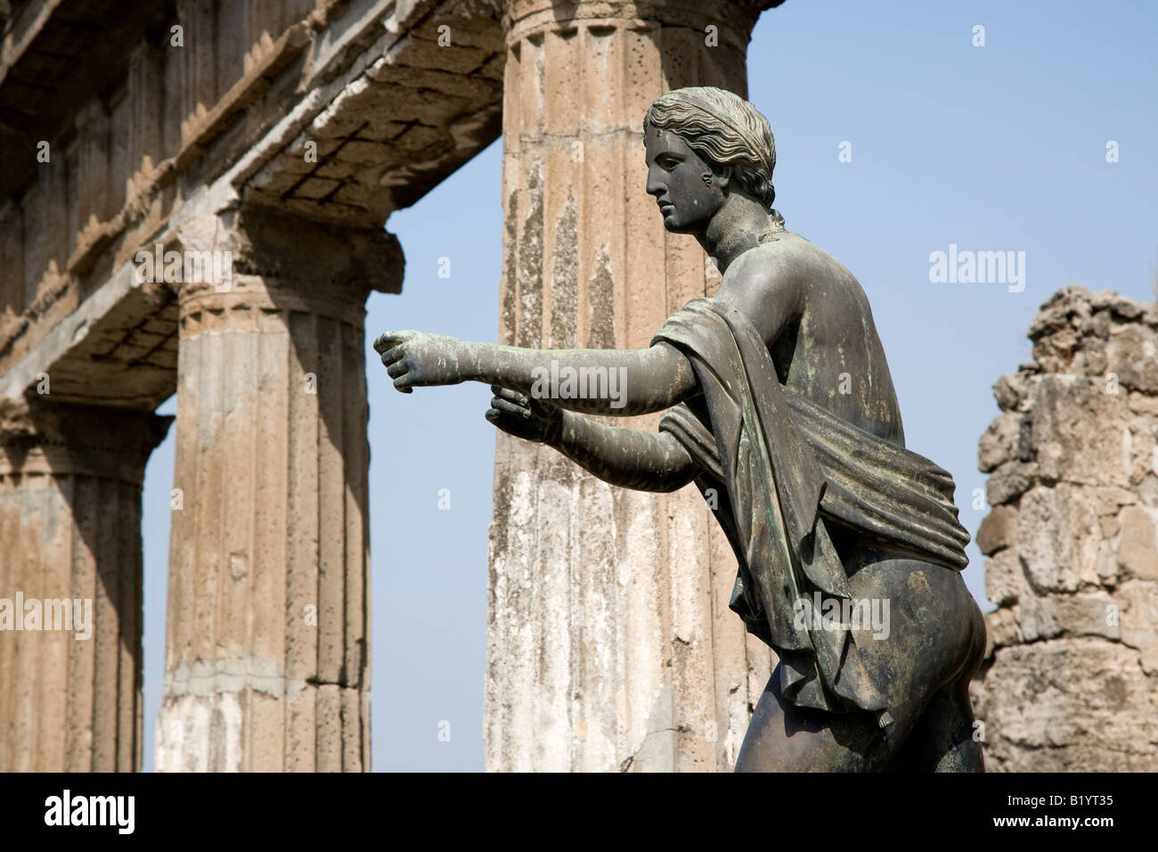 Temple of Apollo Pompeii Campania Italy Stock Photo