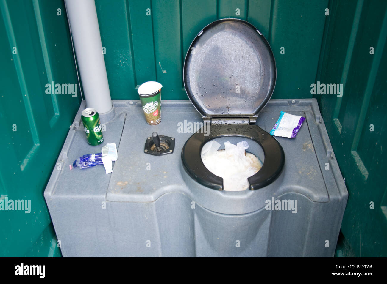 Glastonbury Festival toilet 2008 Stock Photo Alamy