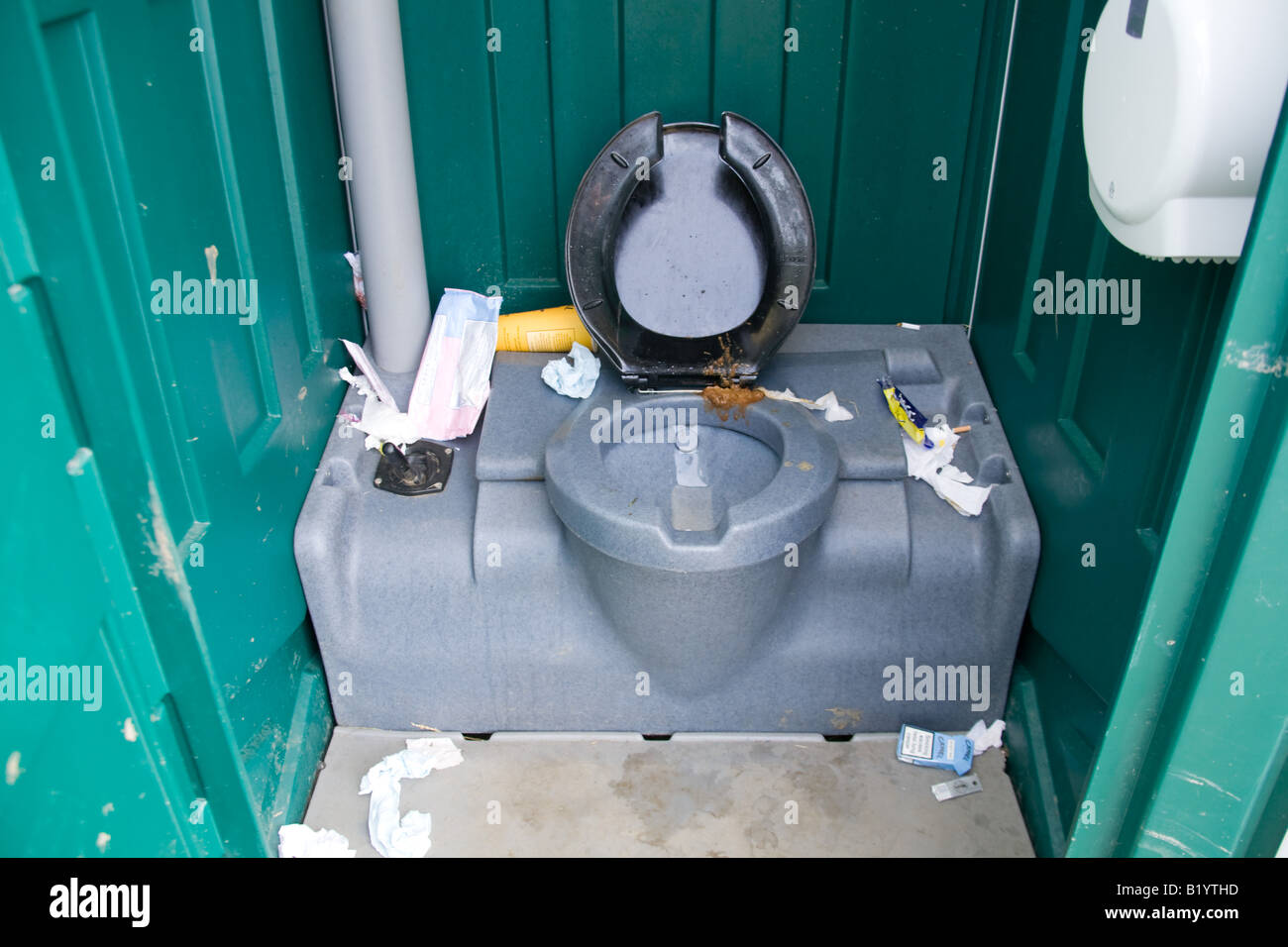Glastonbury Festival toilet 2008 Stock Photo Alamy