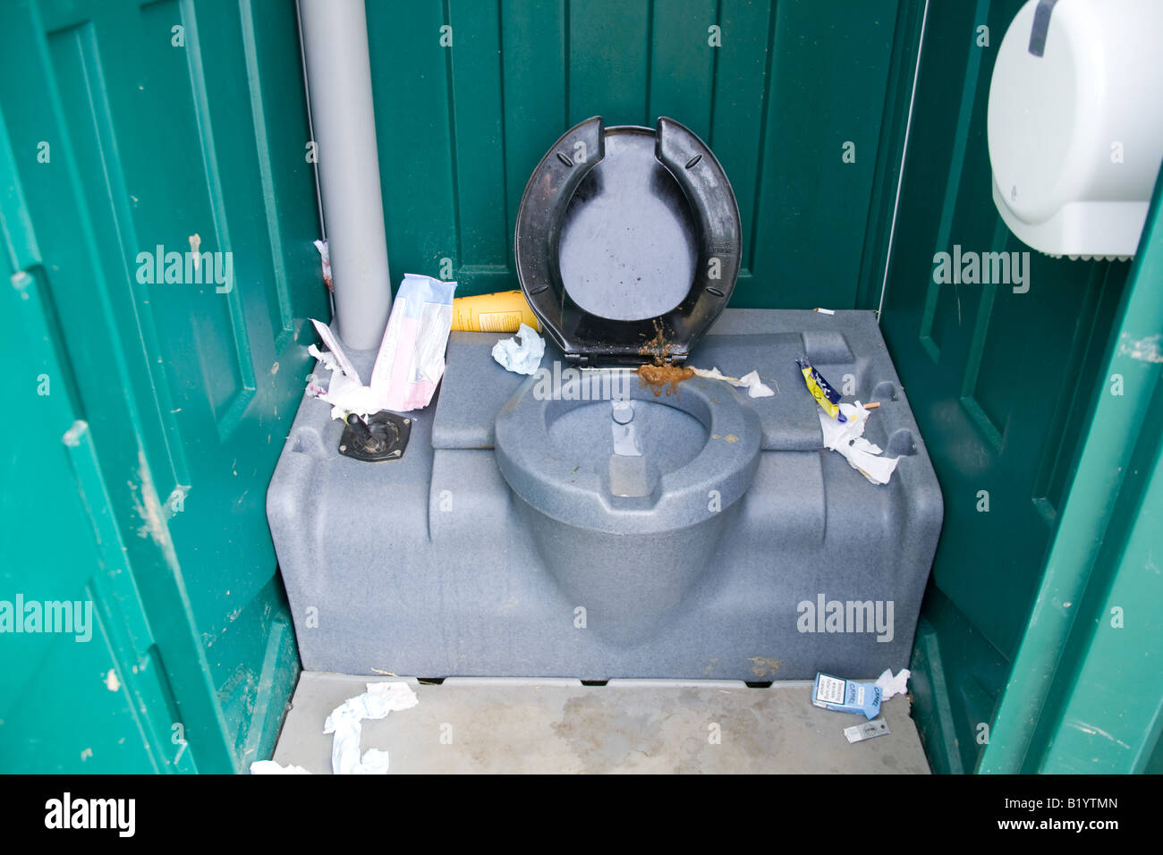 Toilets at the Glastonbury Festival 2008 Stock Photo Alamy