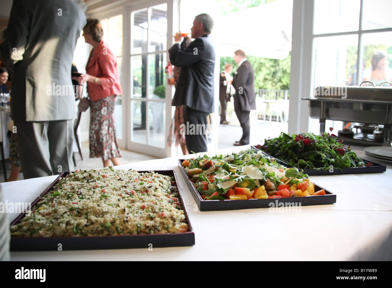 Hot Buffet At Wedding Reception Stock Photo 18437561 Alamy