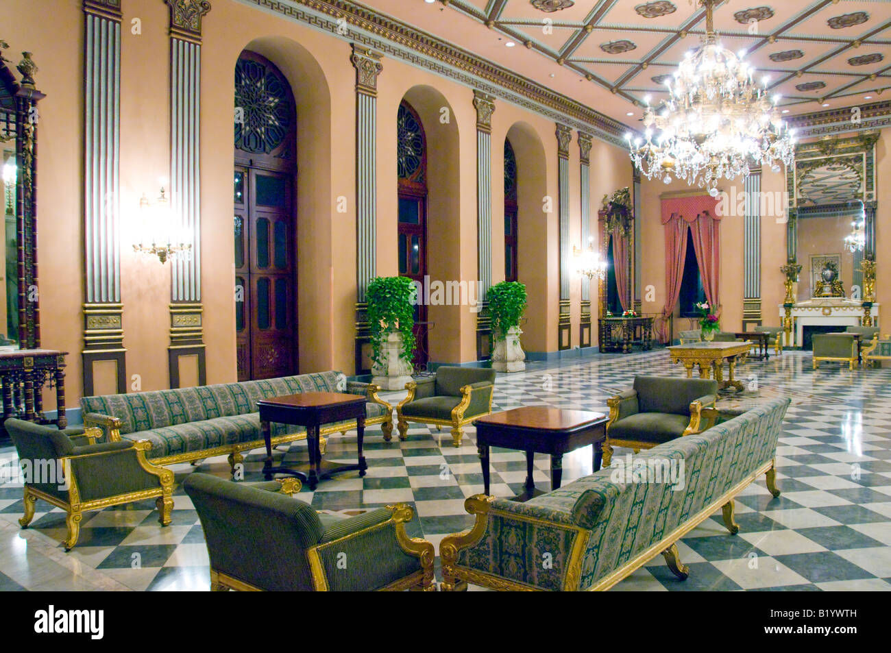 Interior architecture and design of a lounge at the Marriott Hotel