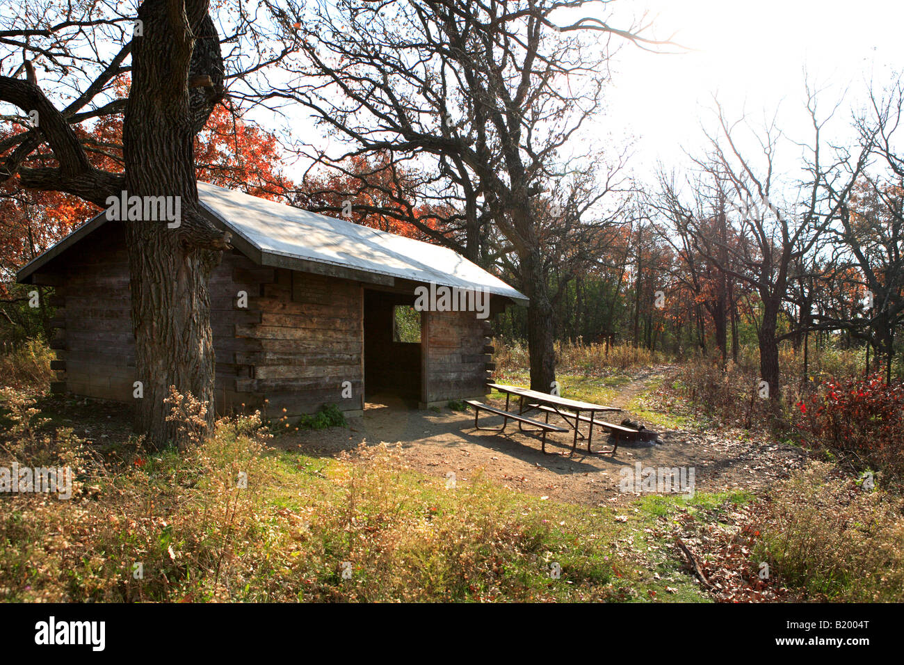 SHELTER NUMBER 3 ON ICE AGE TRAIL NEAR DUFFIN ROAD IN KETTLE MORAINE