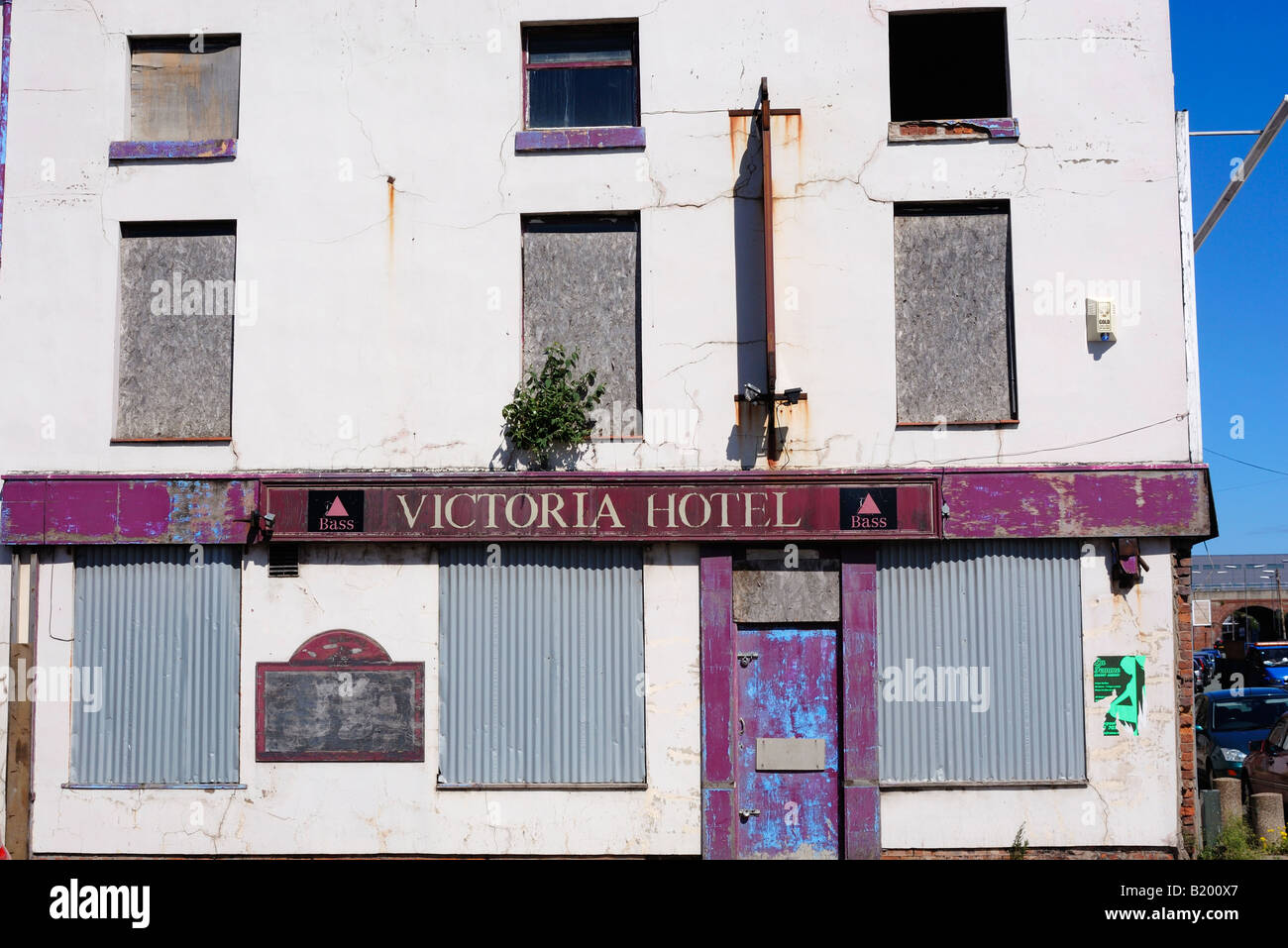 The dilapidated Victoria Hotel in Regent Road, the Dock Road which runs