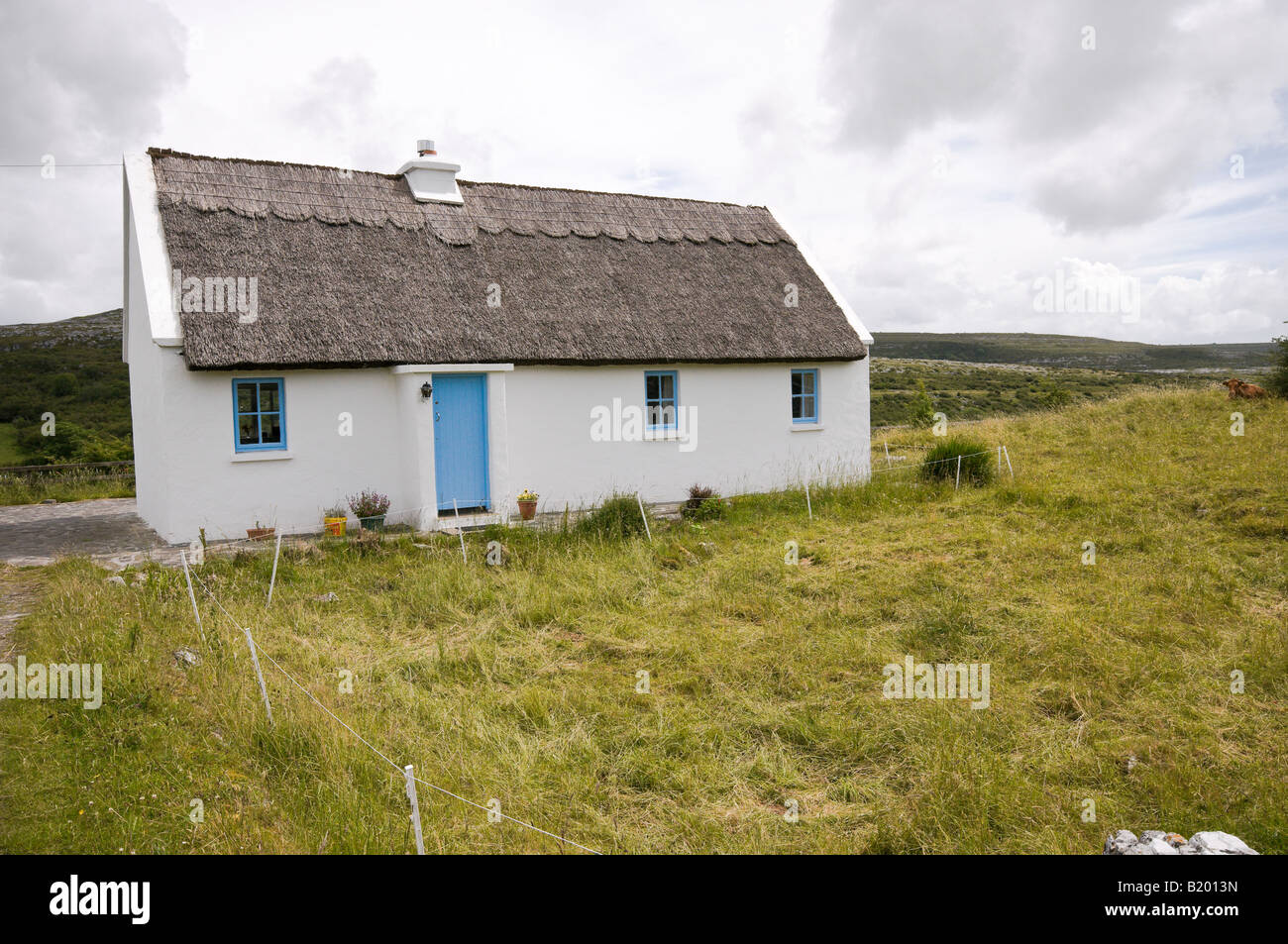 Irish Cottage in the Burren, County Clare Stock Photo Alamy