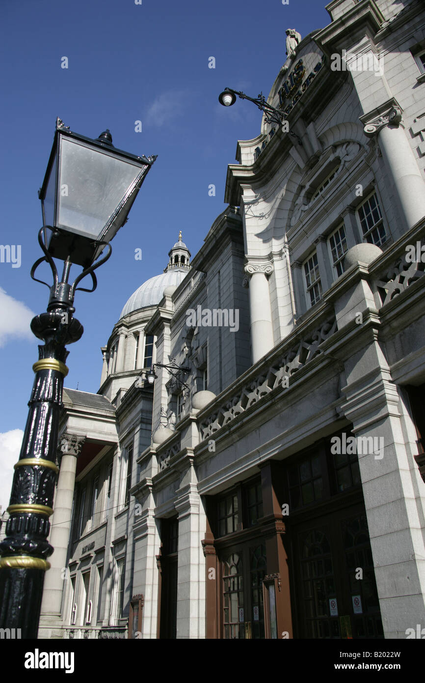 City of Aberdeen, Scotland. Main entrance to His Majesty’s Theatre at Rosemount Viaduct. Stock Photo