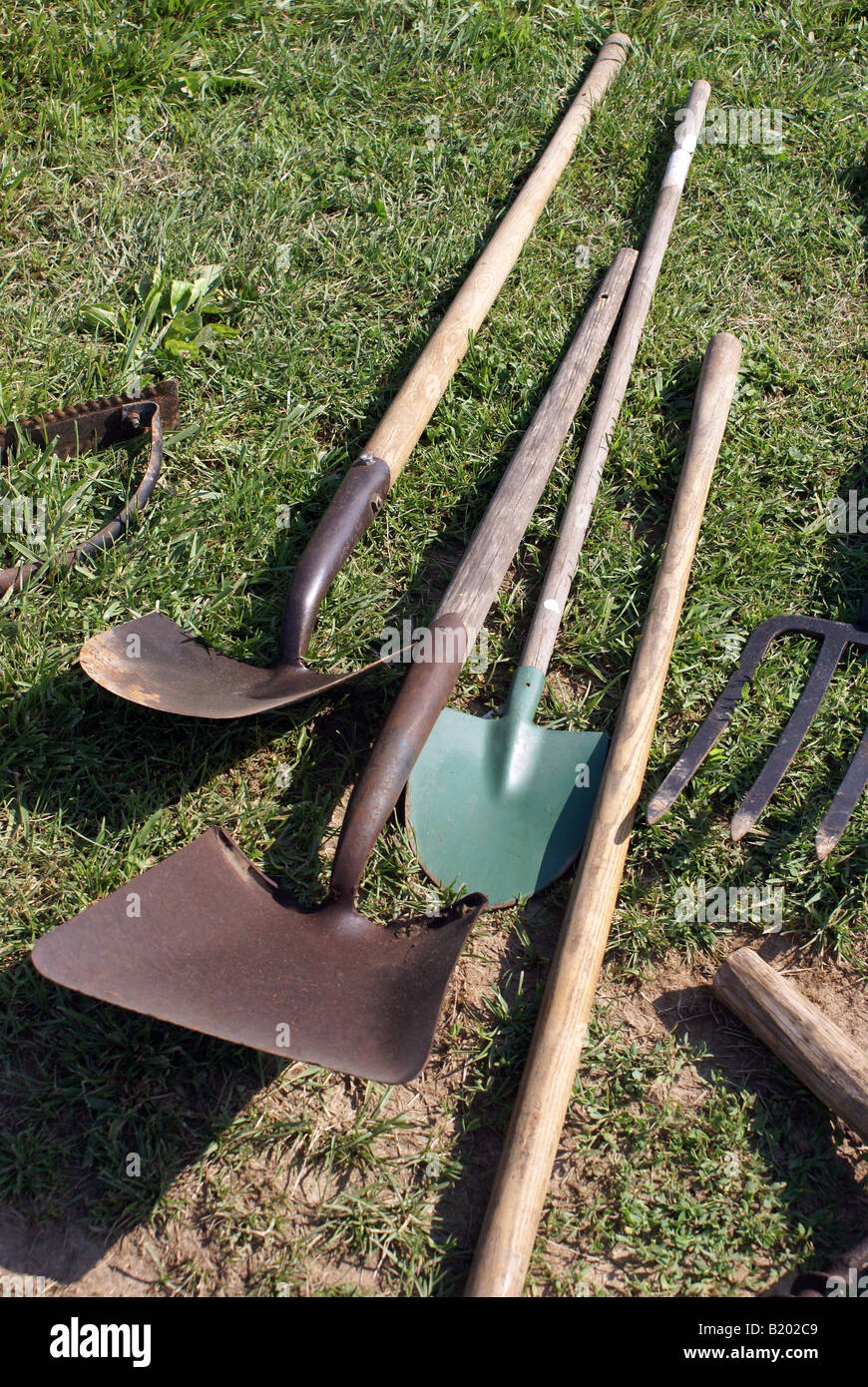 Yard tools Stock Photo