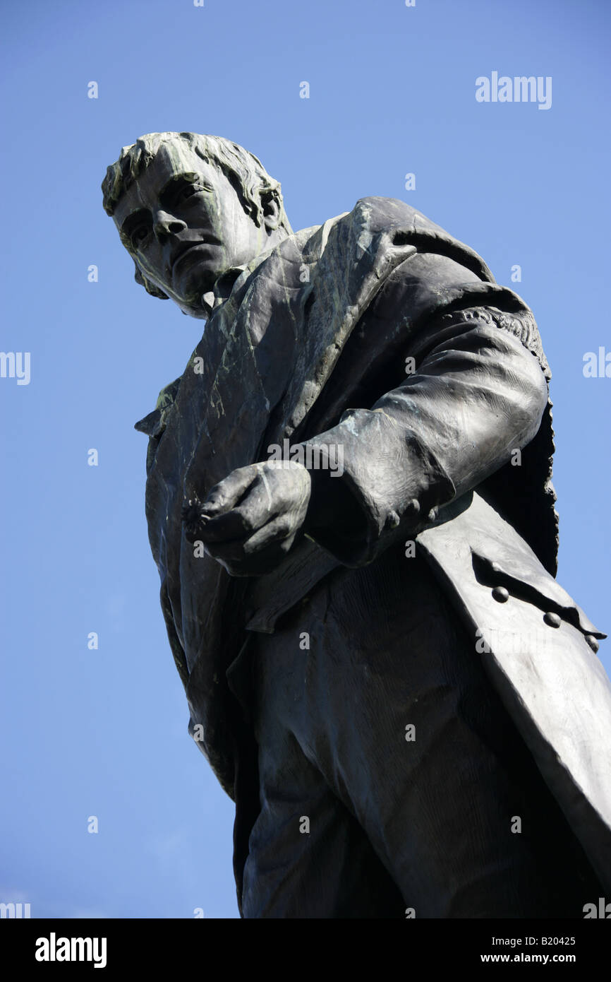 City of Aberdeen, Scotland. Robert Burns statue located at Aberdeen’s