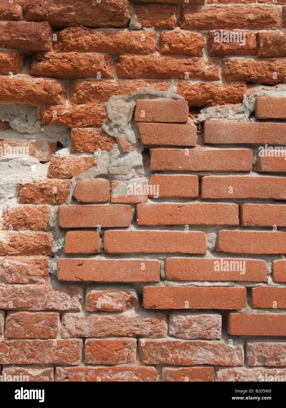 close up detail of old red brick wall Stock Photo - Alamy