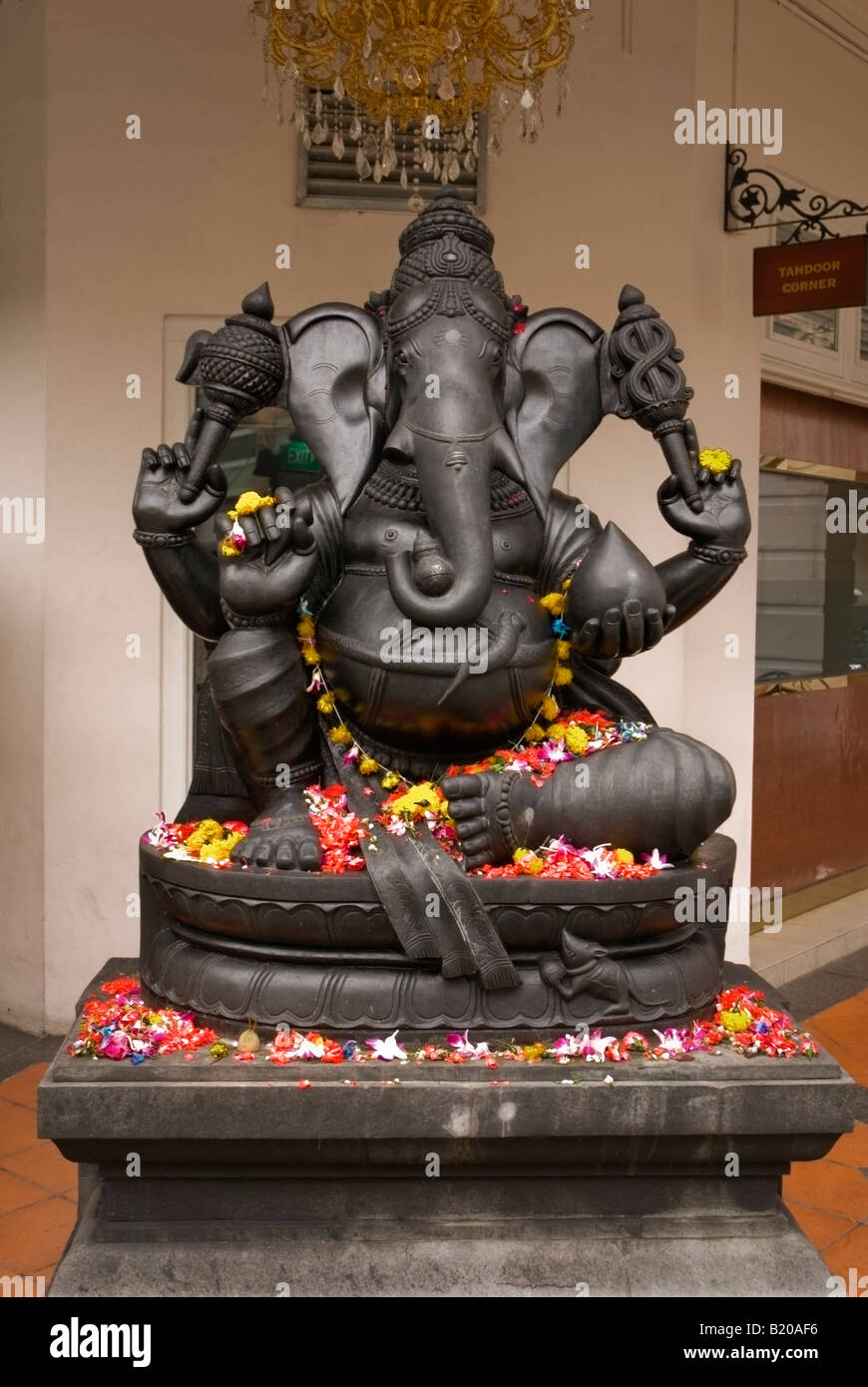 An Image of the God Ganesha in Singapore Stock Photo