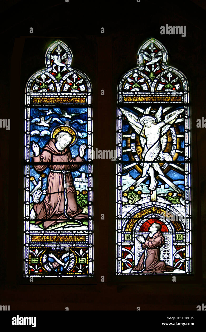 Church Stained Glass Stock Photo
