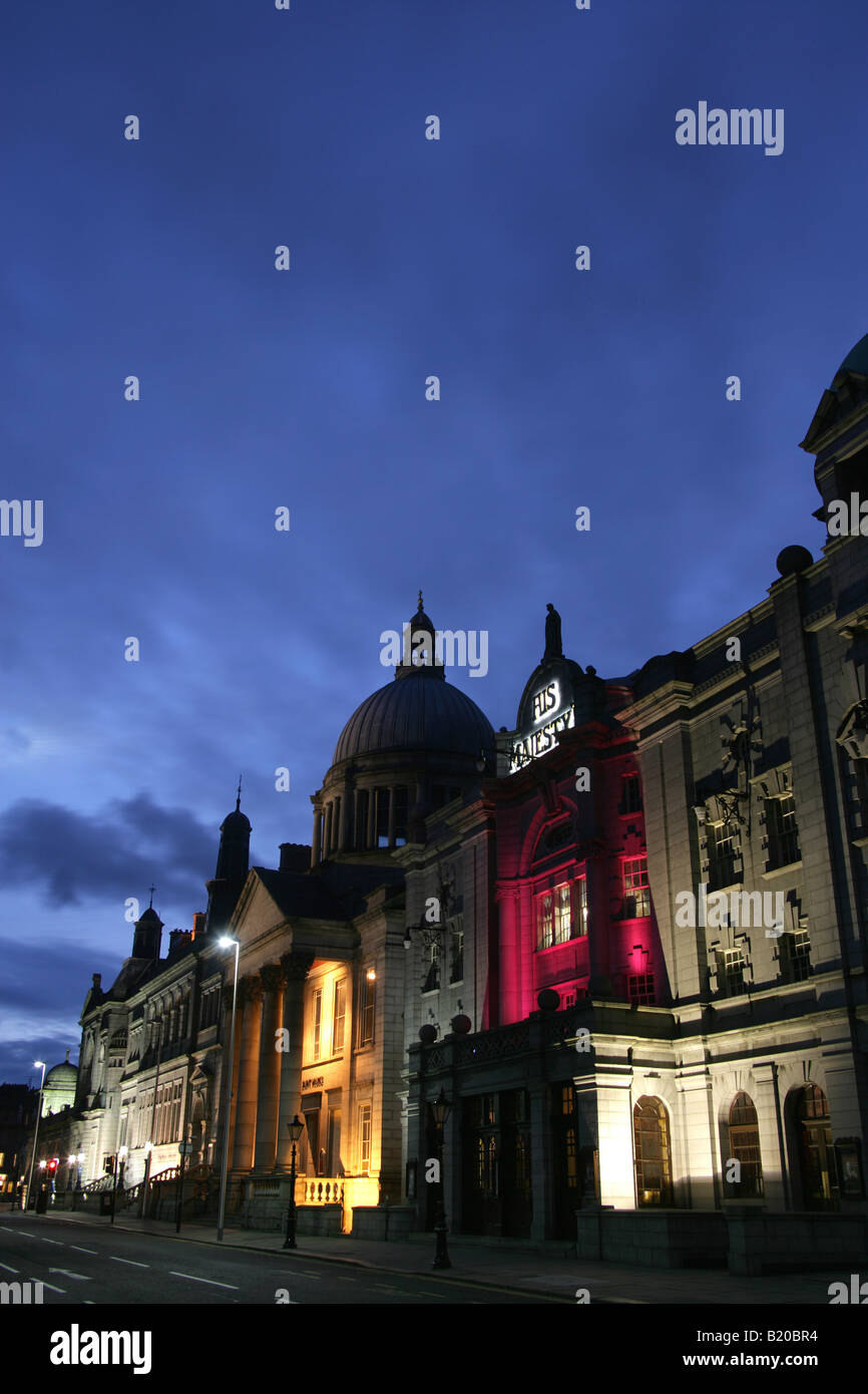 City of Aberdeen, Scotland. Evening view of Rosemount Viaduct with His