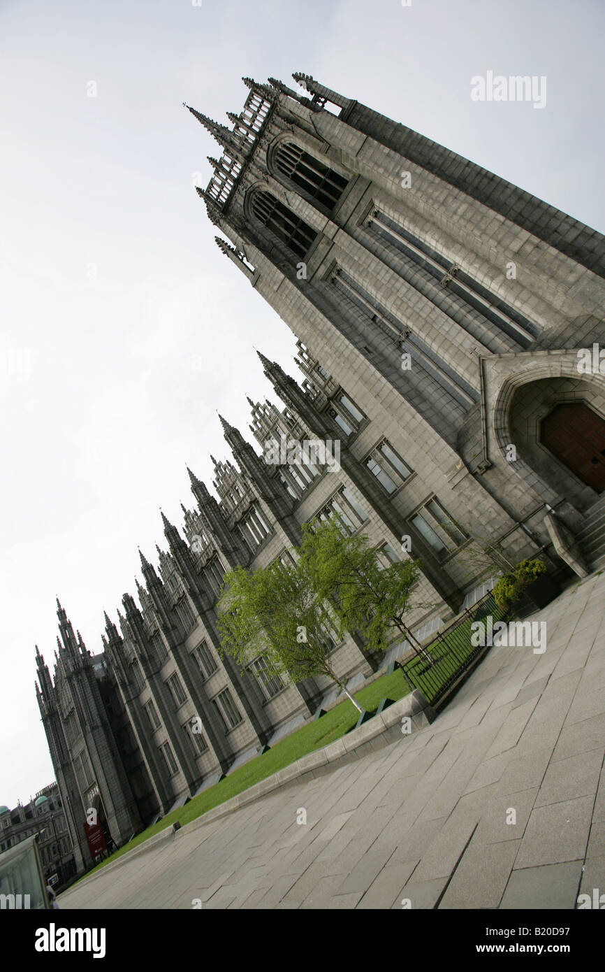 City of Aberdeen, Scotland. Marischal College and Museum is part of Aberdeen University and the former Kings College. Stock Photo