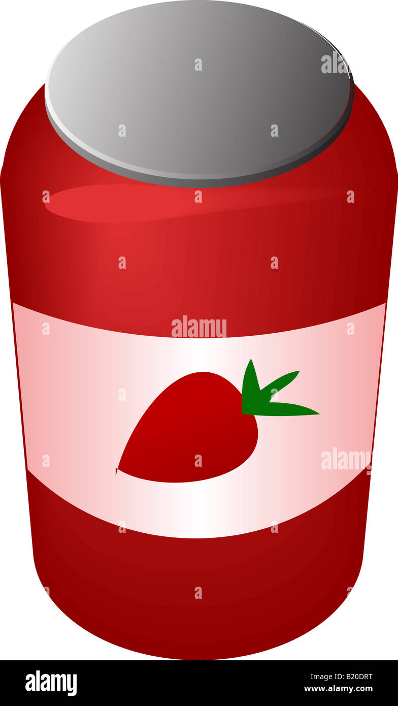 Jar of jam illustratin 3d isometric style Stock Photo Alamy