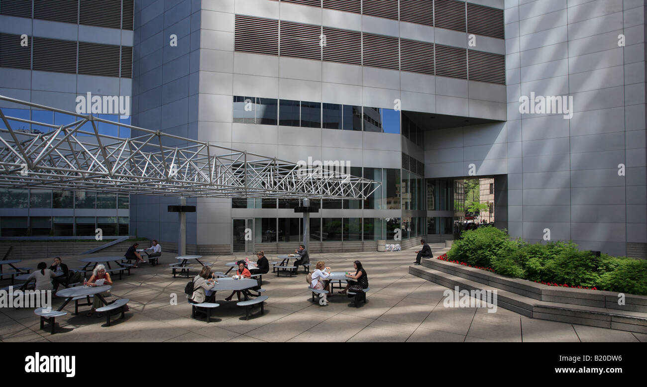Canada Quebec Montreal office workers on lunch break Stock Photo Alamy