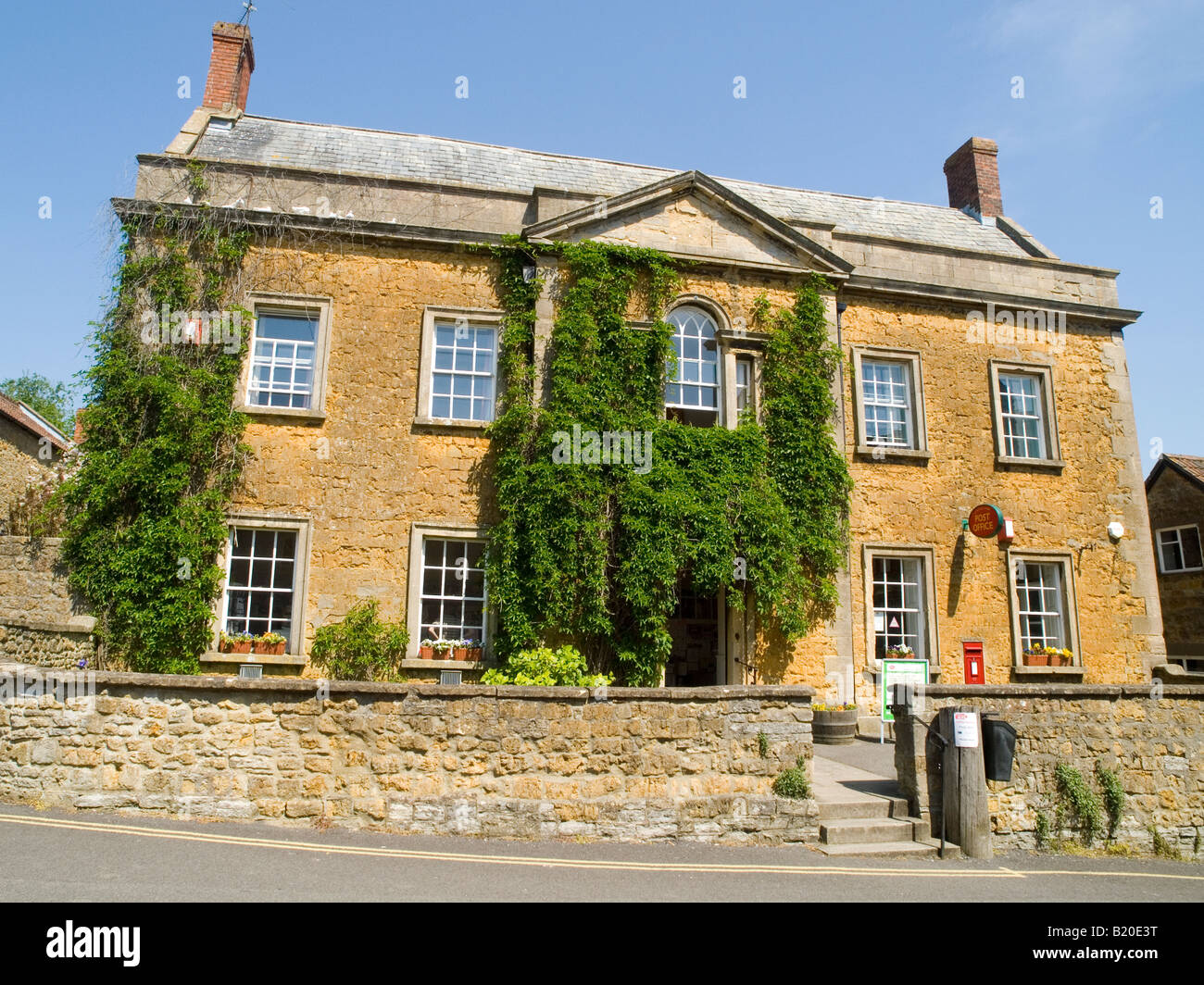 The old post office building in the market town of Castle Cary