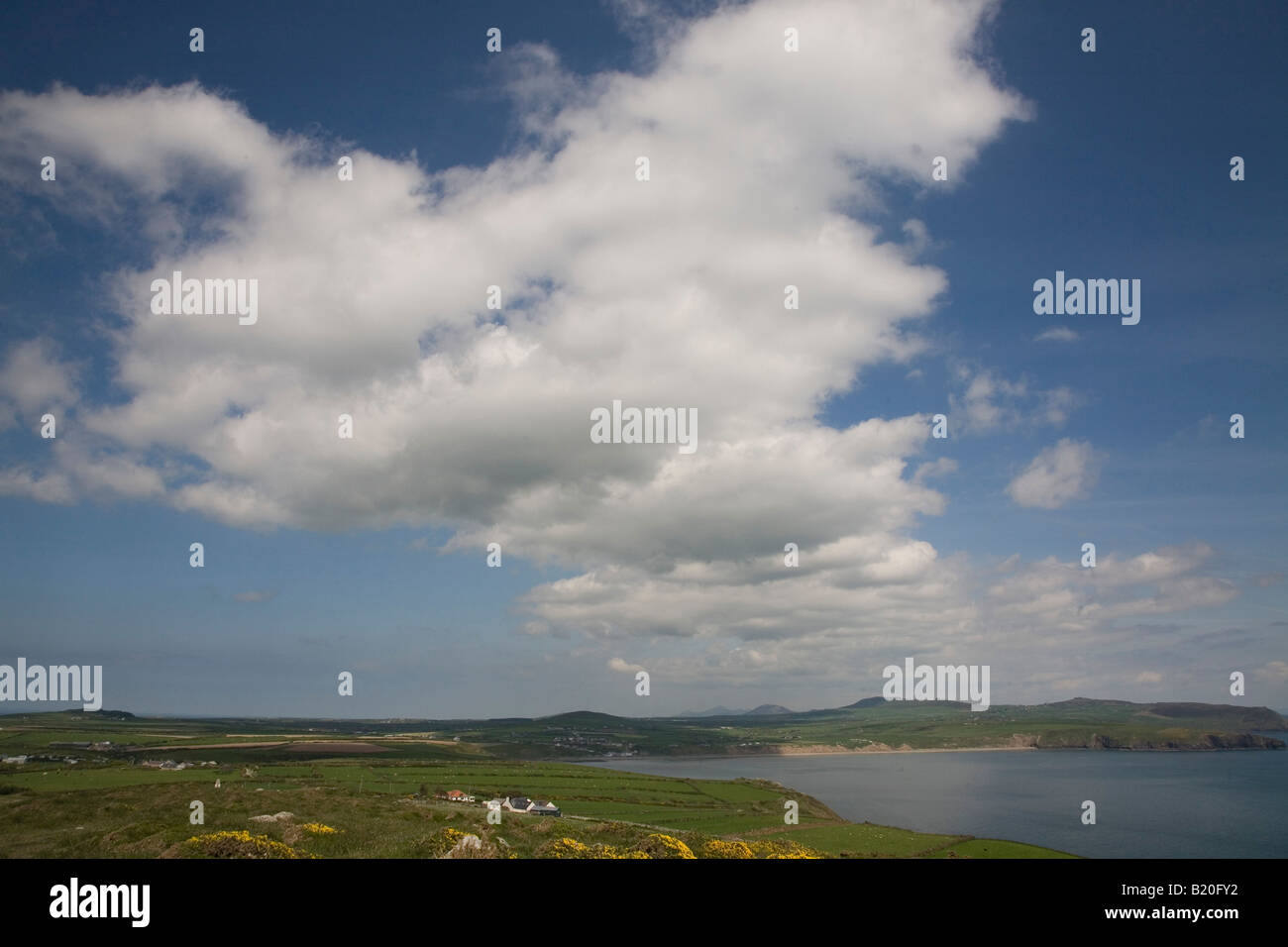 clouds over Aberdaron Stock Photo