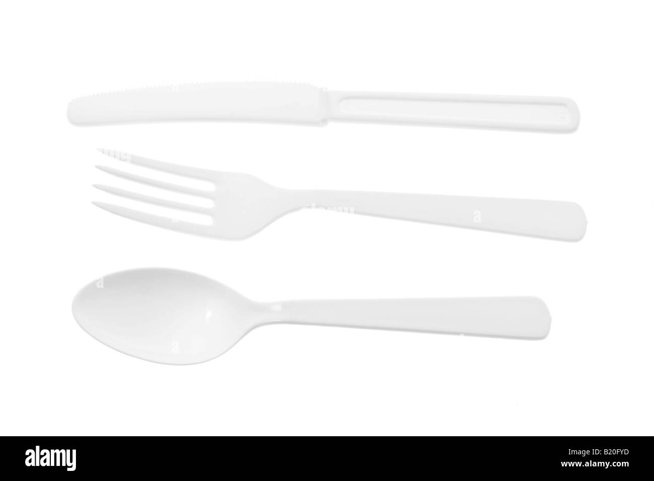 Plastic Cutlery Stock Photo