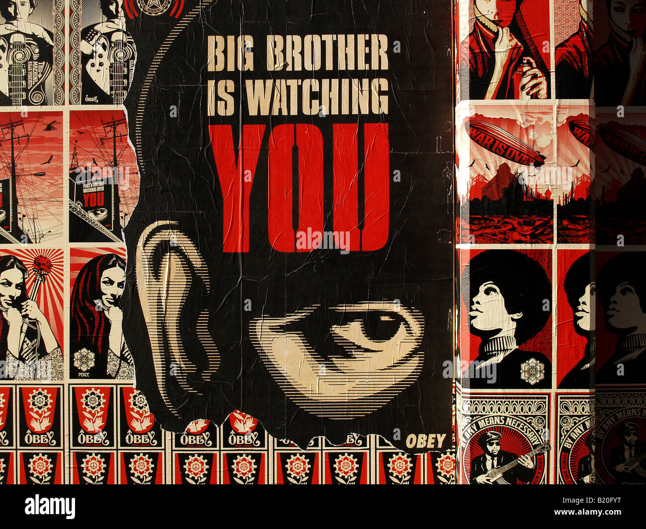 Obey, street art poster, London, UK, California, USA, urban art, street art, contemporary