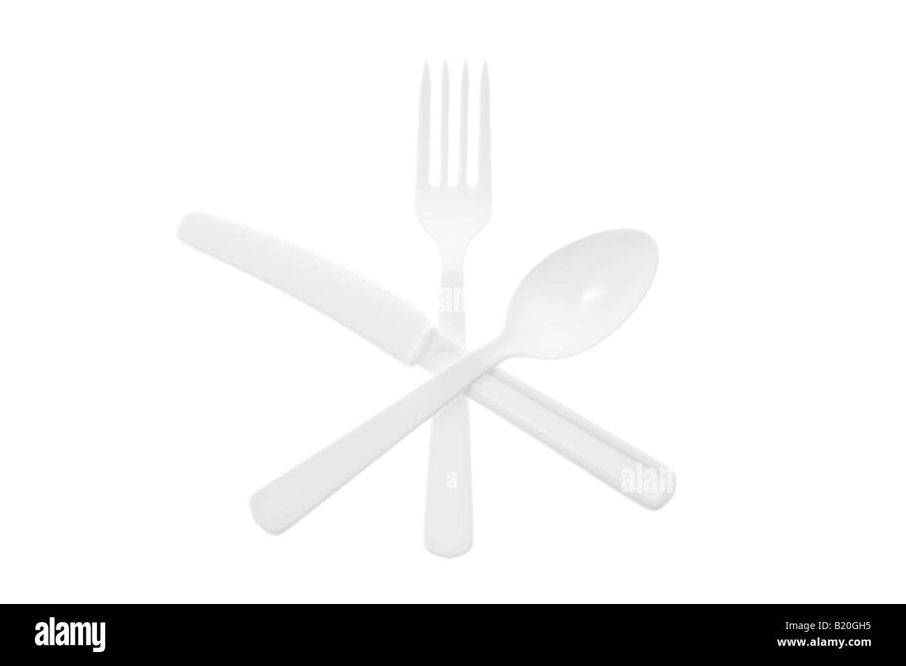 Plastic Cutlery Stock Photo