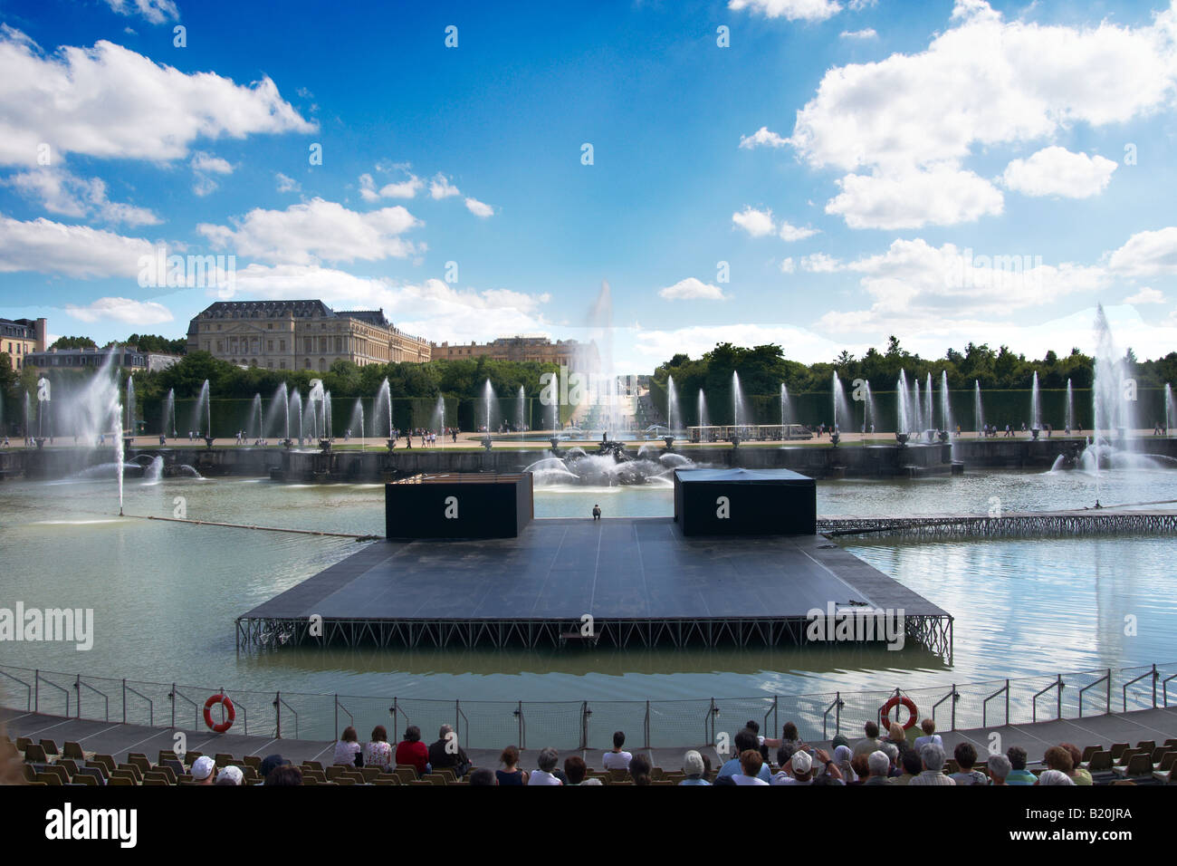 Neptune fountain at Palace of Versailles, near Paris, France Stock