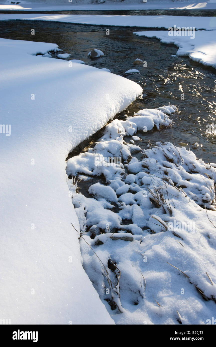 The Ottauquechee River in winter in Quechee, Vermont Stock Photo - Alamy
