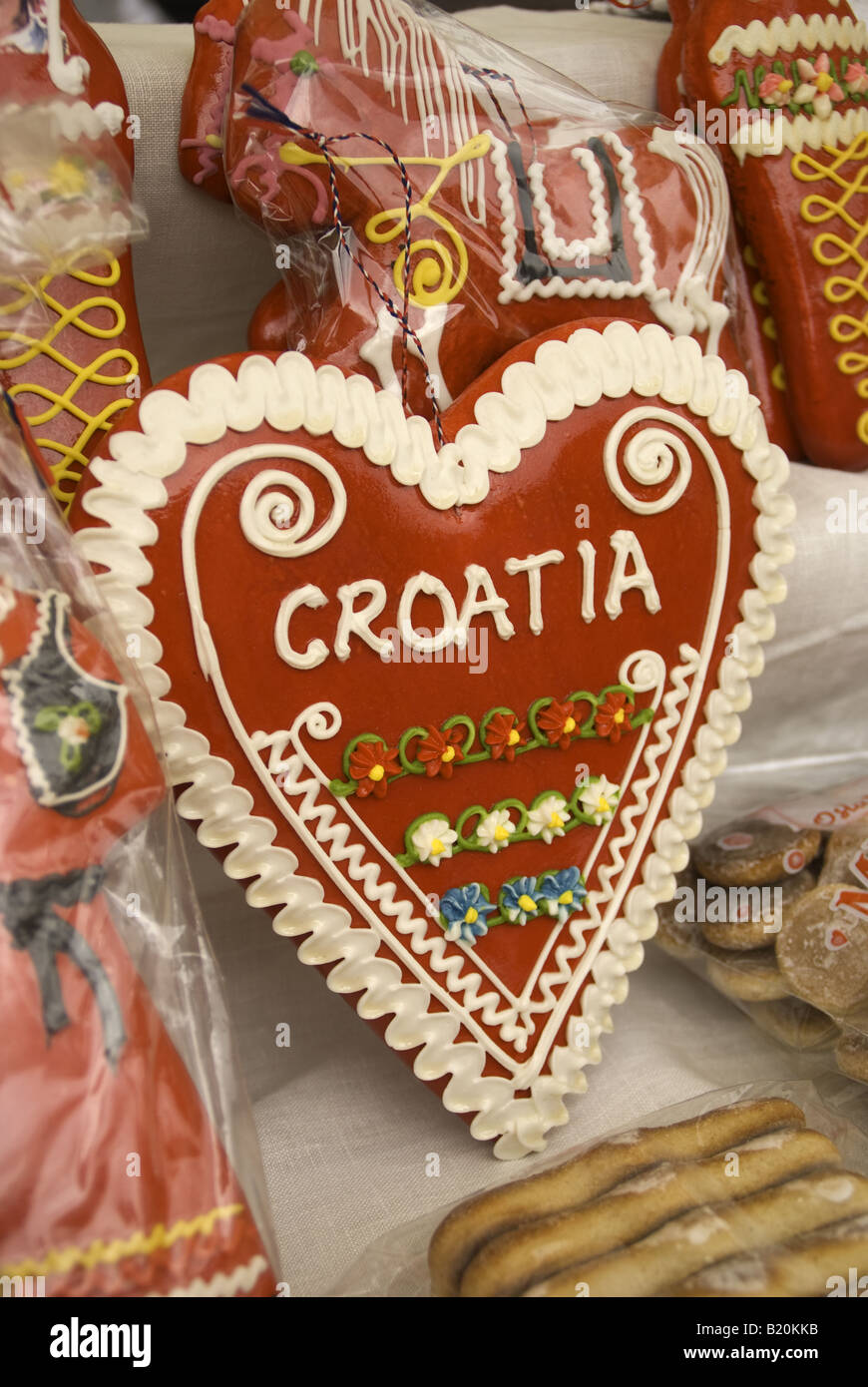Decorative box in confectionery shop in Croatia Stock Photo