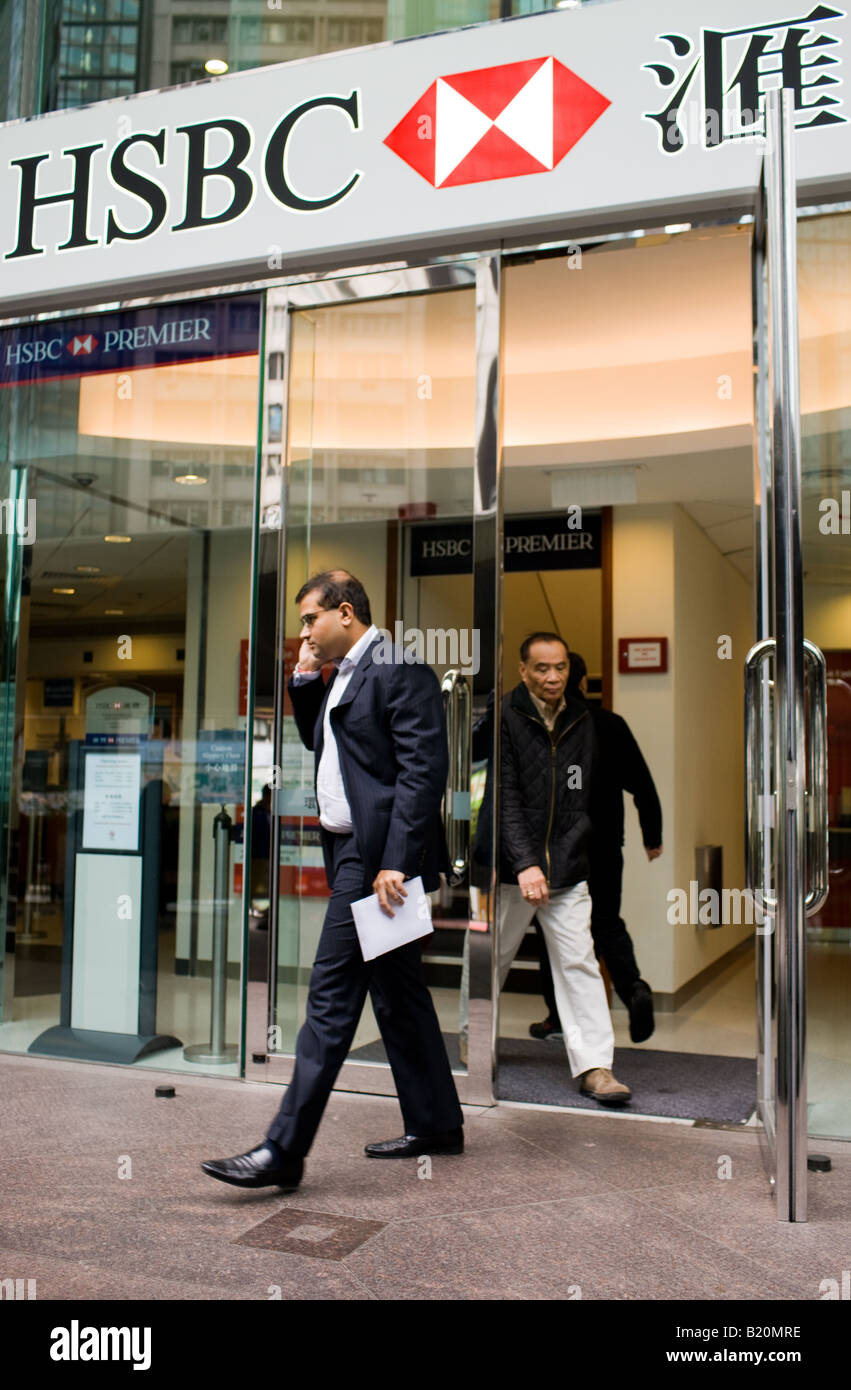 Hong Kong Shanghai Banking Corporation office in financial district