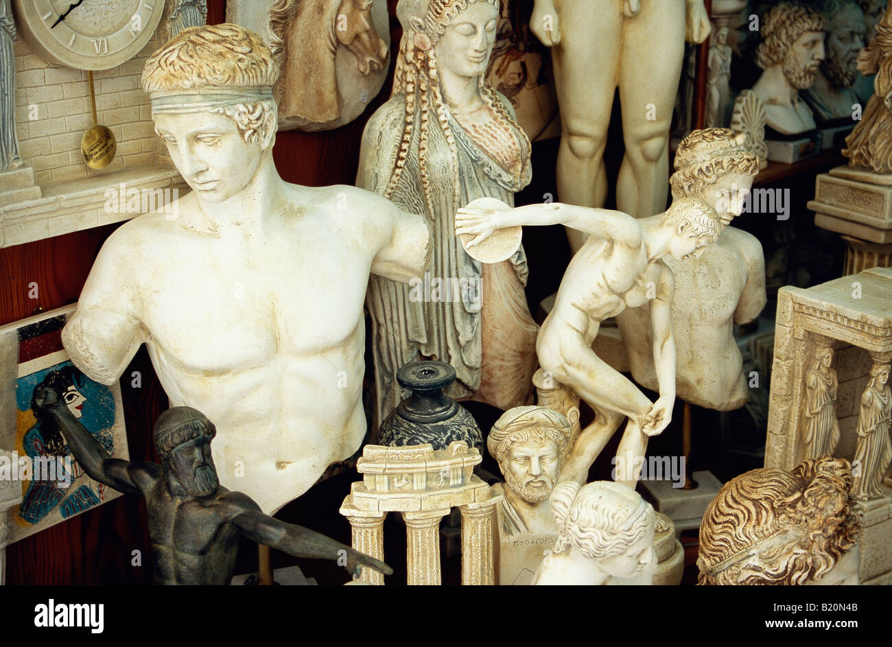 Souvenirs Plaka Athens Greece Stock Photo Alamy