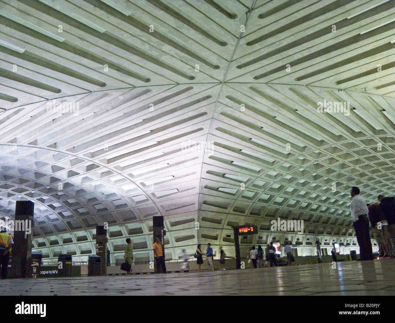 Metro Center station, Washington DC metro, USA Stock Photo