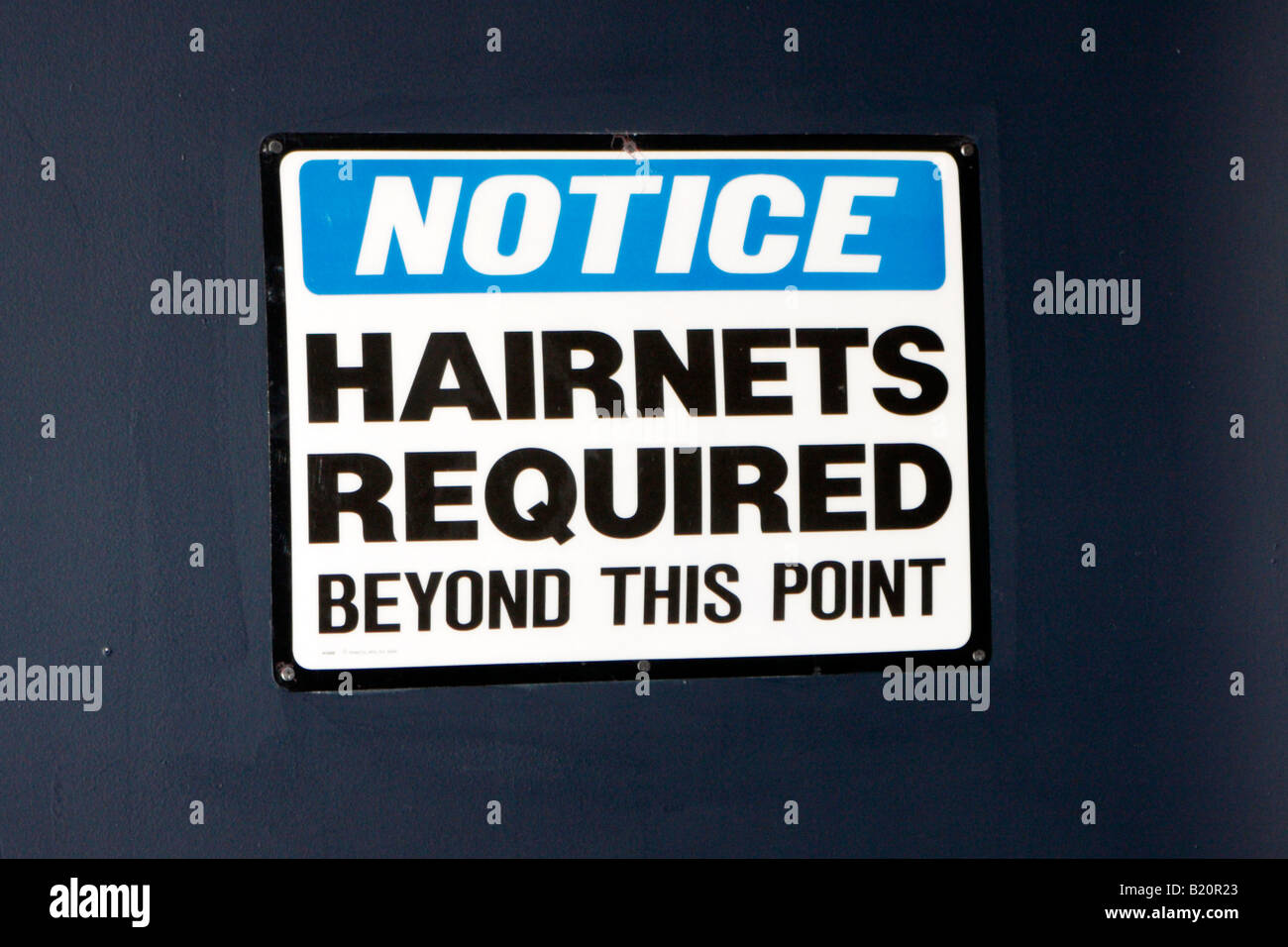 required beyond this point sign Stock Photo Alamy