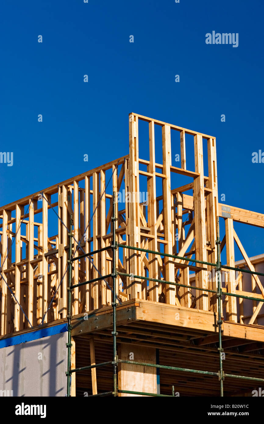 Residential Construction / New Residential Construction.Melbourne Victoria Australia. Stock Photo