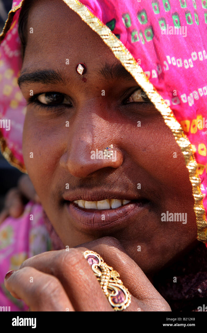 An Indian beauty smiling at the camera Stock Photo - Alamy