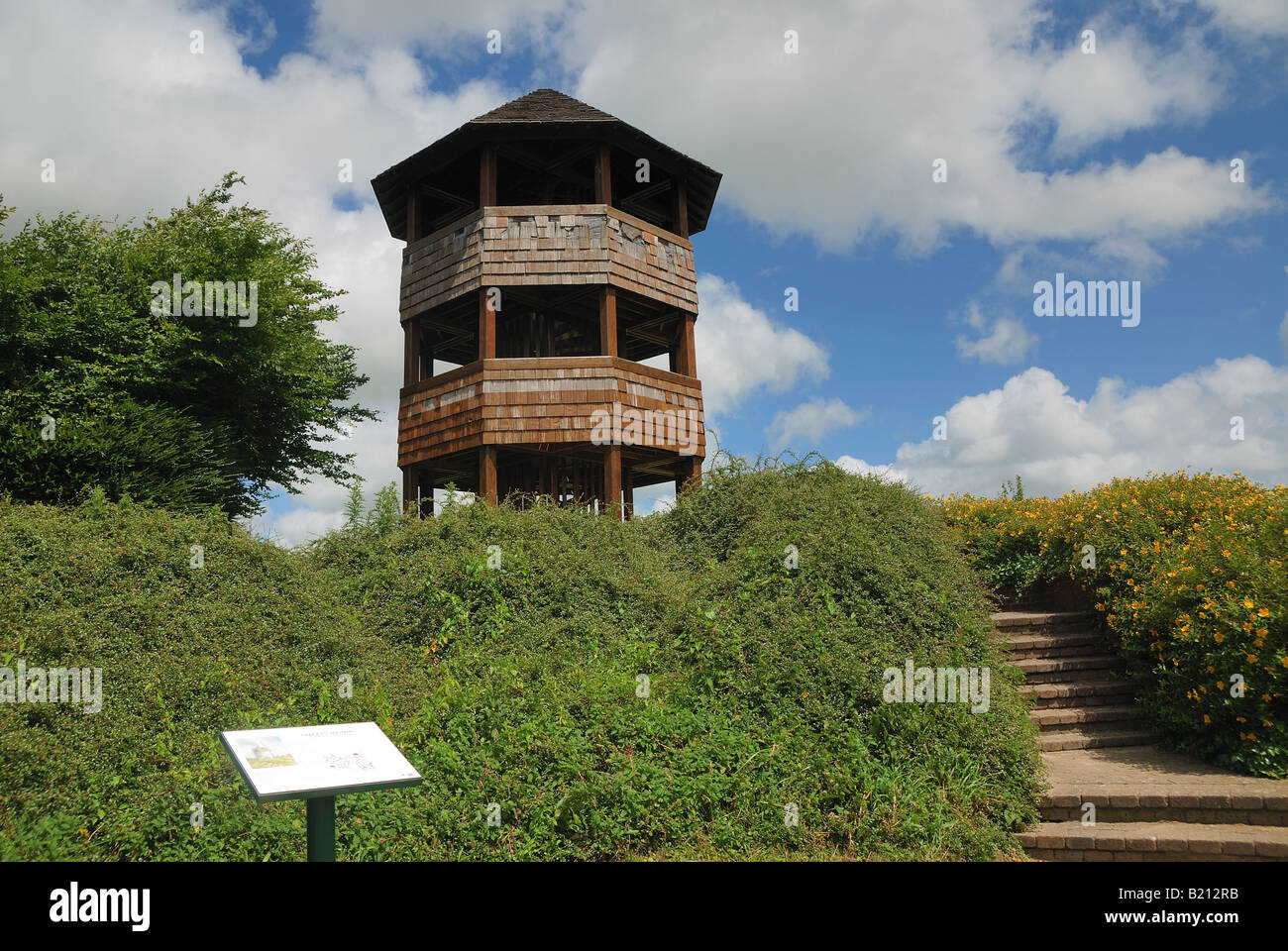 Observation Tower at Crecy Stock Photo