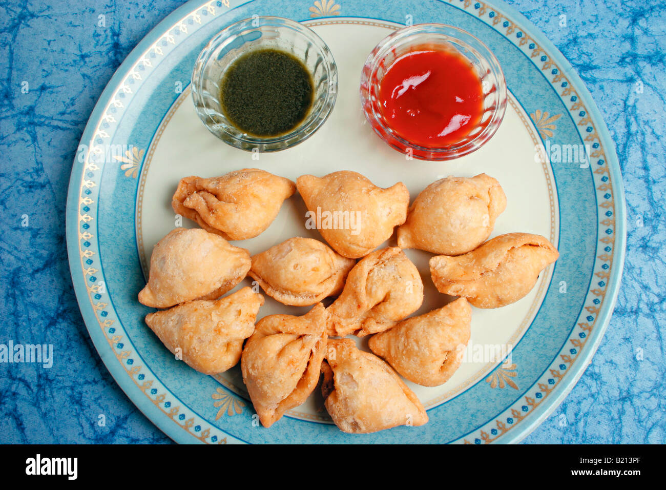 Closeup of Baked Samosa (Indian Snacks Stock Photo - Alamy