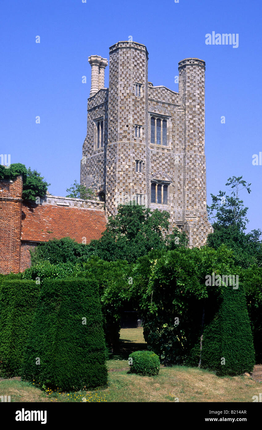 St Osyth Priory Brightlingsea Essex East Anglia England UK Medieval tower Stock Photo