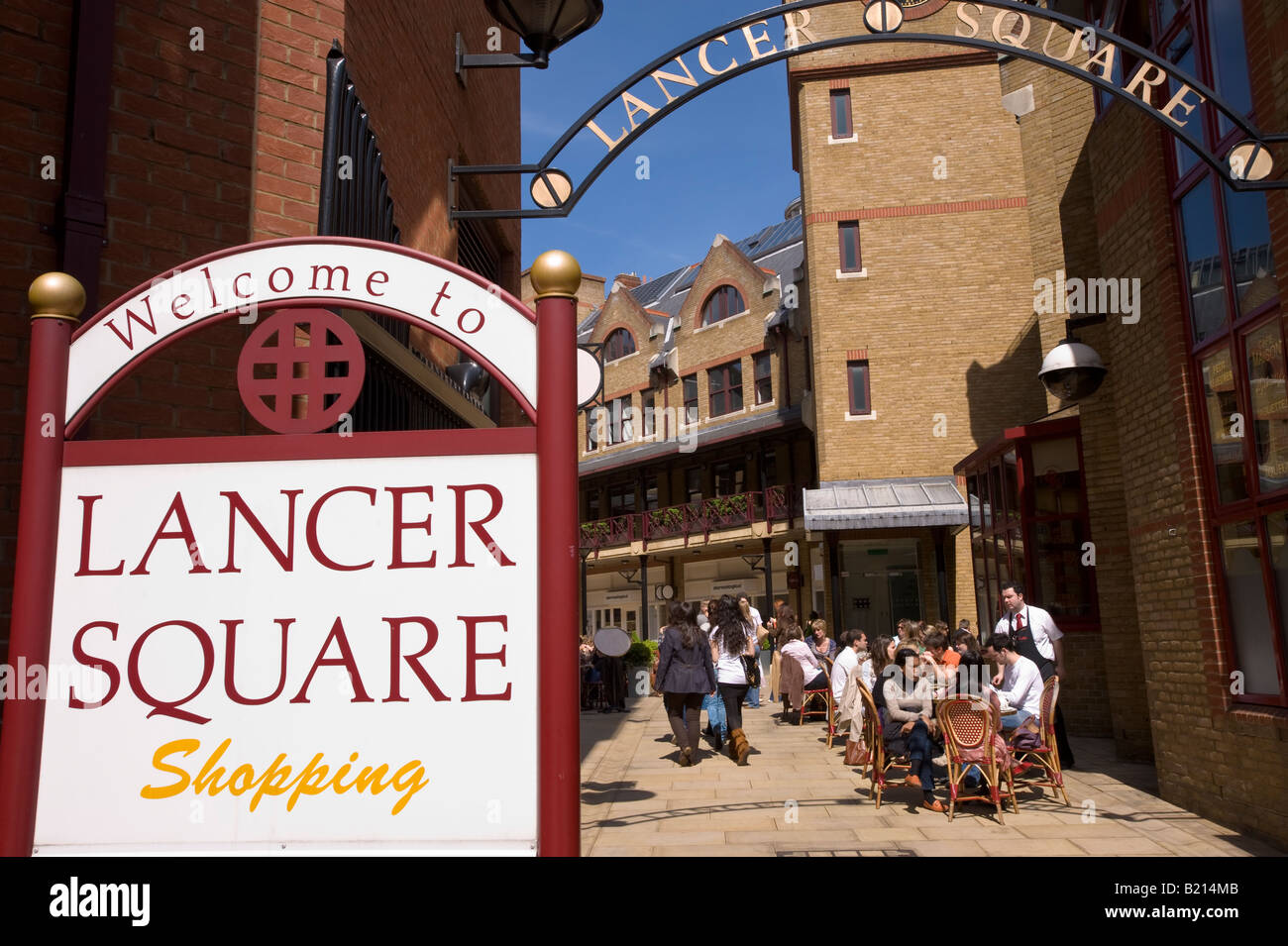 Lancer Square at Kensington Church Street Kensington W8 London United Kingdom Stock Photo