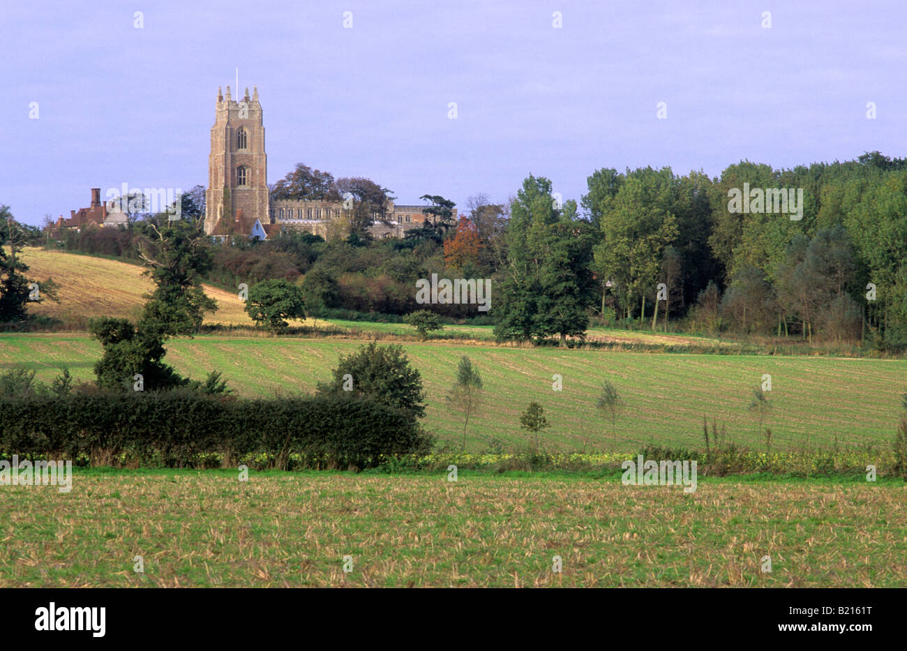 Stoke by Nayland Suffolk Medieval church tower English countryside ...